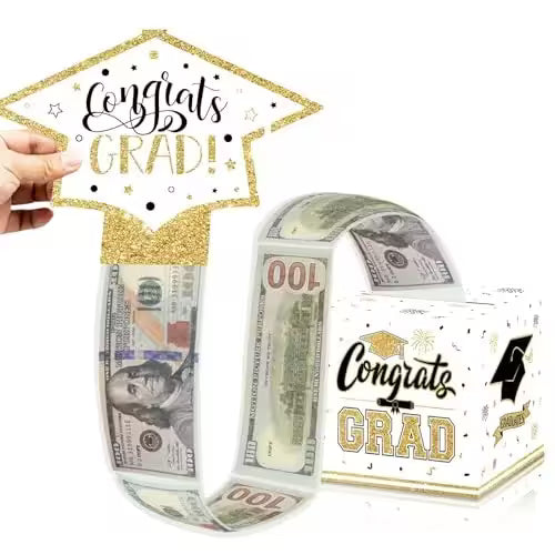 Class of 2026 Graduation Money Box for Cash Gift Pull