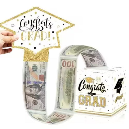 Class of 2026 Graduation Money Box for Cash Gift Pull