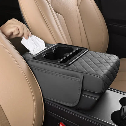 Multifunctional PU Leather Car Armrest Box