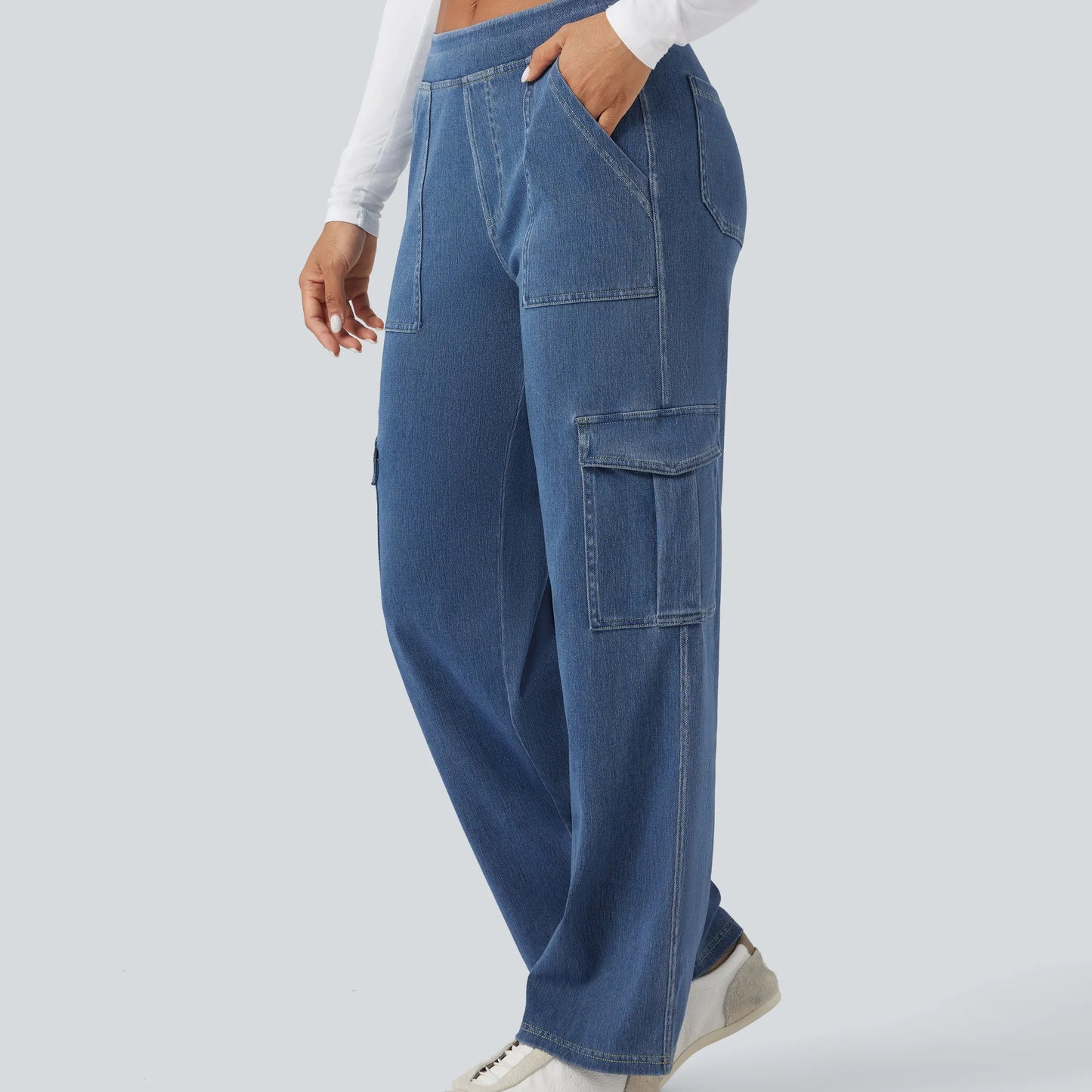 Lanyro™ Stretch Denim Cargo Pants