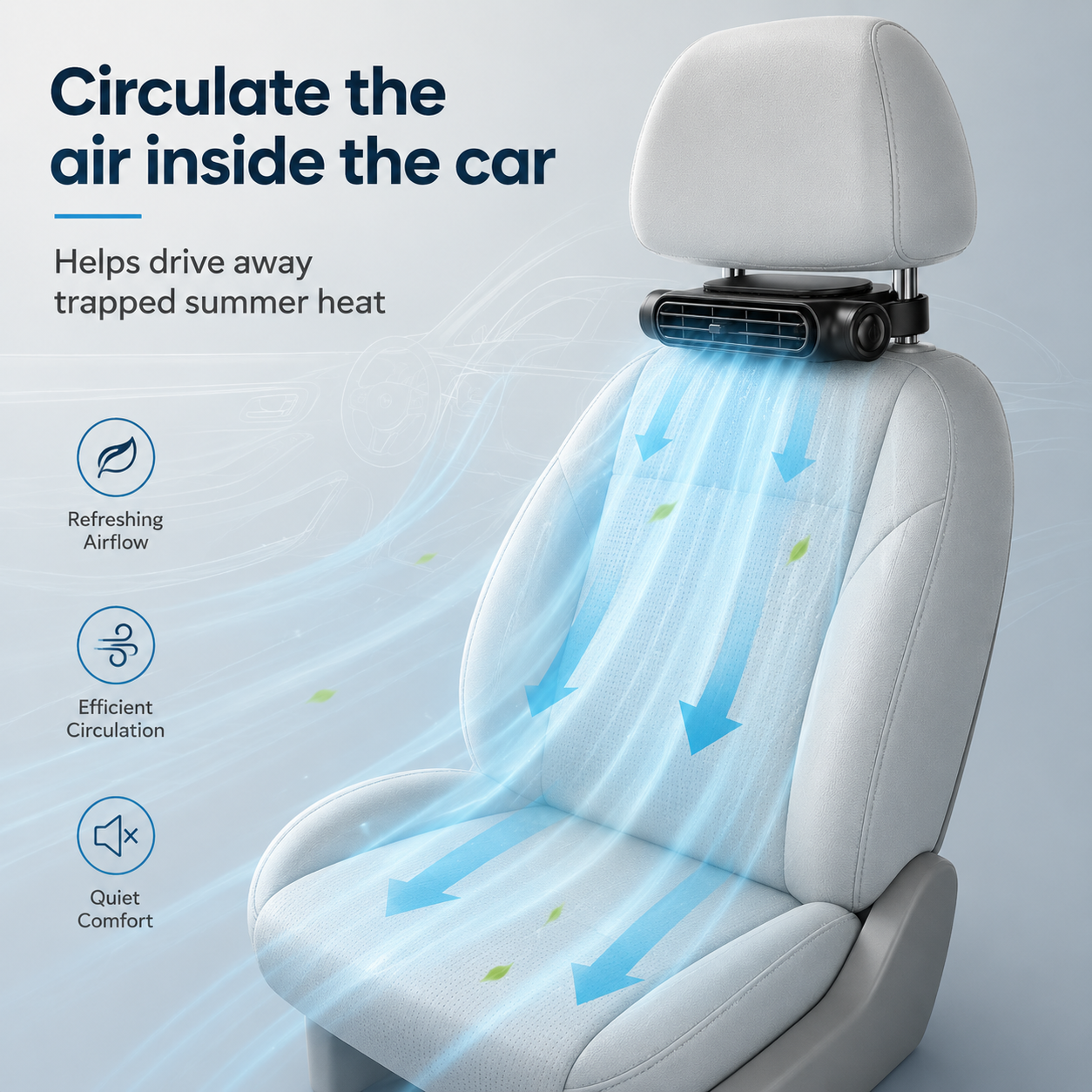 🔥Father’s Day 60% Off丨Dual Turbo Car Seat Cooling Fan