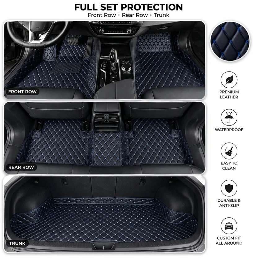 Elvie 2026 Waterproof Non-slip Universal Fit Customized Floor Mats for Cars, SUVs, and Trucks