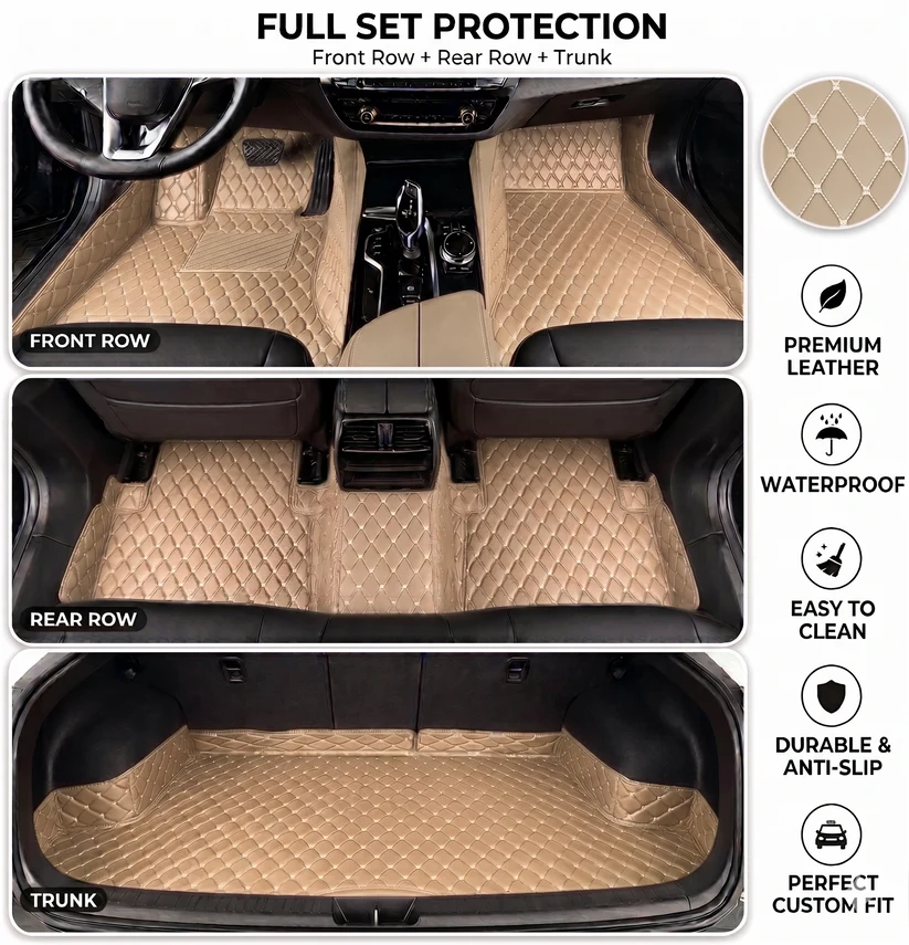 Elvie 2026 Waterproof Non-slip Universal Fit Customized Floor Mats for Cars, SUVs, and Trucks
