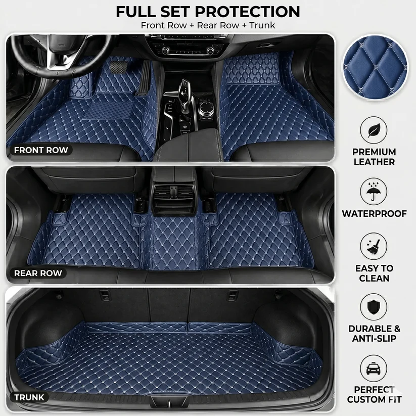 Elvie 2026 Waterproof Non-slip Universal Fit Customized Floor Mats for Cars, SUVs, and Trucks