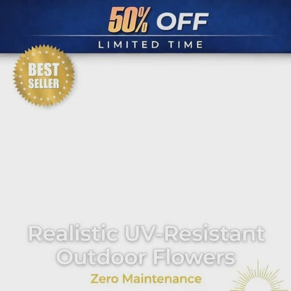 Floravia – 🎉 Last Day Sale 50% OFF🎉Realistic UV-Resistant Outdoor Flowers – Zero Maintenance