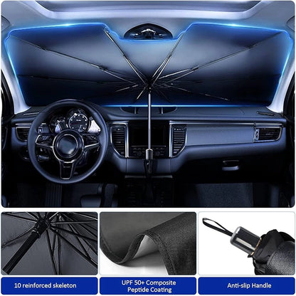Retractable Anti Uv Protection Car Umbrella Foldable Front Window Windshield Sun Shade Sunshade for Car