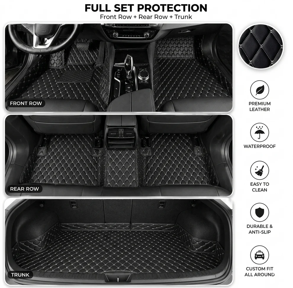 Elvie 2026 Waterproof Non-slip Universal Fit Customized Floor Mats for Cars, SUVs, and Trucks
